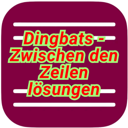 Dingbats – Zwischen den Zeilen lösungen